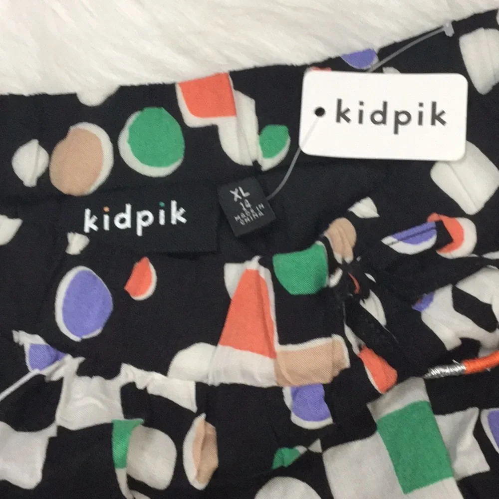 KIDPIK sz 14 (X Large) Skirts Bundle (2) Lined Prints Black Multi NWT